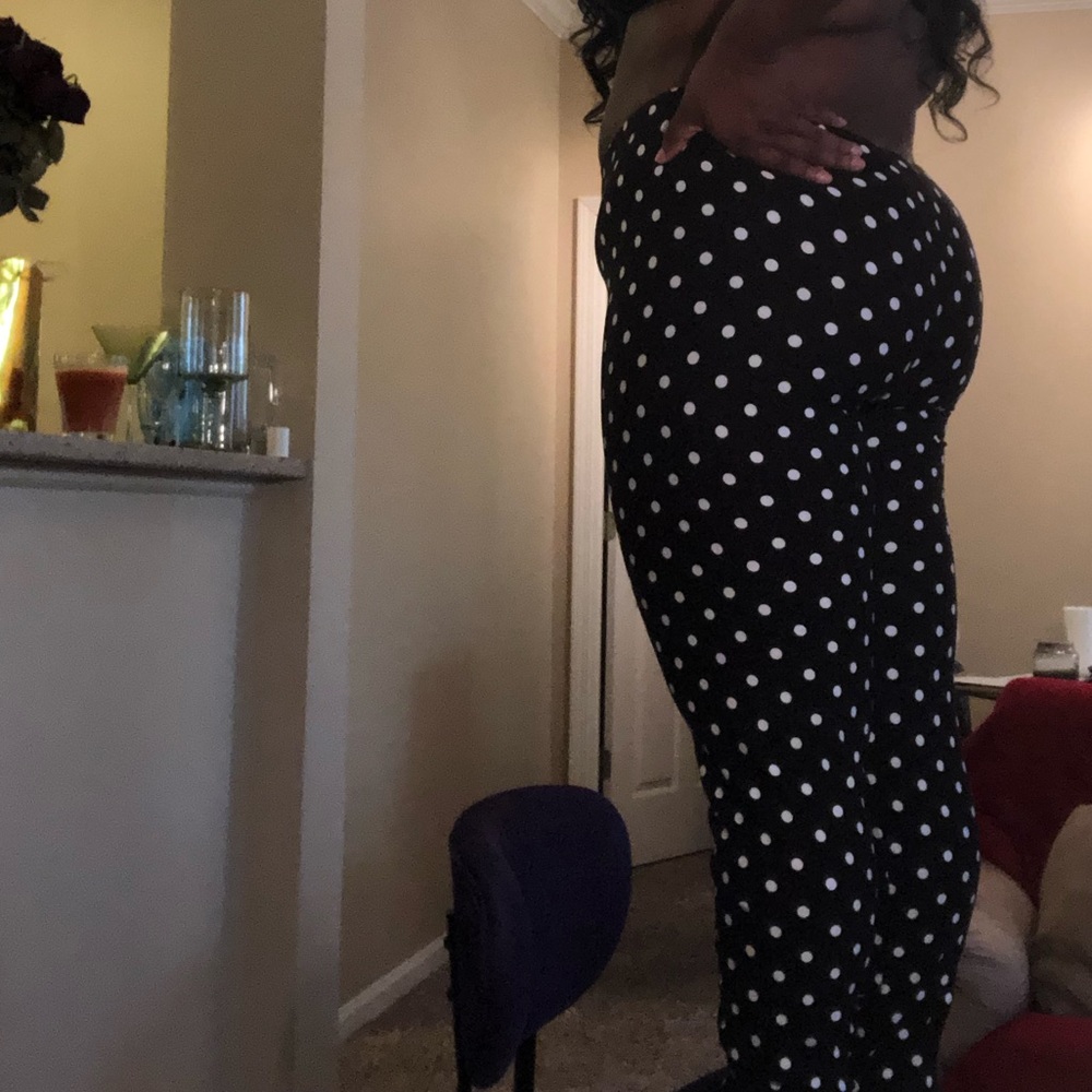 Black Polka Dot Joggers